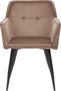 Beliani Zestaw 2 krzeseł do jadalni welurowy brązowy JASMIN 3