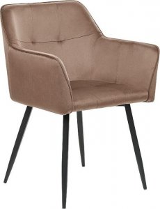 Beliani Zestaw 2 krzeseł do jadalni welurowy brązowy JASMIN 4
