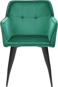 Beliani Zestaw 2 krzeseł do jadalni welurowy szmaragdowy JASMIN 3