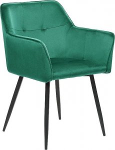 Beliani Zestaw 2 krzeseł do jadalni welurowy szmaragdowy JASMIN 4