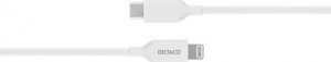 Kabel USB Deltaco USB-C - Lightning 2 m Biały (IPLH-452) 1