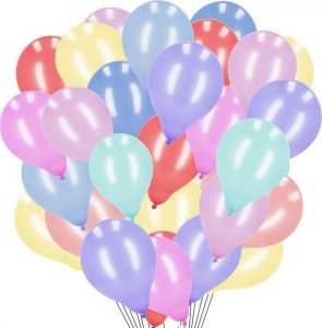 Springos Balony kolorowe 100 szt. na urodziny wesele imprezy pastelowe UNIWERSALNY 1
