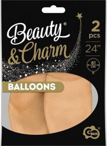 GoDan Balony Beauty&Charm pastelowe cieliste 61cm 2szt 1