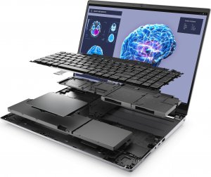 Laptop Dell DELL Precision 7680 i9-13950HX Mobilna stacja robocza 40,6 cm (16") Full HD+ Intel® Core™ i9 32 GB DDR5-SDRAM 1000 GB SSD NVIDIA RTX 3500 Wi-Fi 6E (802.11ax) Windows 11 Pro Szary 5