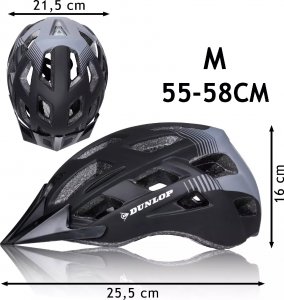 Dunlop Kask rowerowy męski damski LED DUNLOP M 4