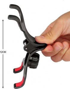 Alogy Alogy Uchwyt elastyczny z klipsem na biurko statyw giętki Holder uniwersalny na telefon / Czarny 17