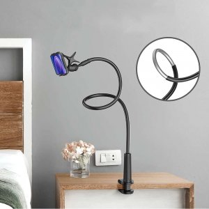 Alogy Alogy Uchwyt elastyczny z klipsem na biurko statyw giętki Holder uniwersalny na telefon / Czarny 9