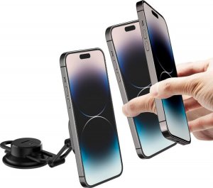 Spigen Uchwyt samochodowy magnetyczny Spigen ITS35-3 OneTap MagSafe Windshield & Dashboard Car Mount Black 8