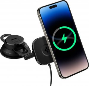 Uchwyt samochodowy Spigen ITS35W-3 Onetap Pro 3 Magnetic do MagSafe Windshield & Dashboard Car Mount Wireless Charger black 31