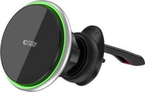 Tech-Protect TECH-PROTECT MM15W-V3 MAGNETIC MAGSAFE VENT CAR MOUNT WIRELESS CHARGER 15W BLACK 3