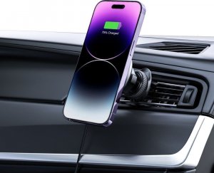 Tech-Protect TECH-PROTECT MM15W-V3 MAGNETIC MAGSAFE VENT CAR MOUNT WIRELESS CHARGER 15W BLACK 8