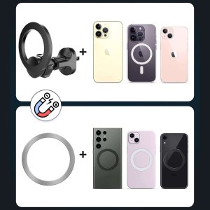 Alogy Uchwyt samochodowy uniwersalny Alogy Air Vent Car magnetyczny do MagSafe do iPhone 14 13 12 do kratki czarny 3