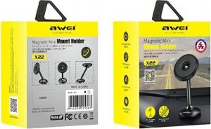 Awei AWEI MAGNETYCZNY UCHWYT SAMOCHODOWY X22 NA KOKPIT CZARNY/BLACK 7