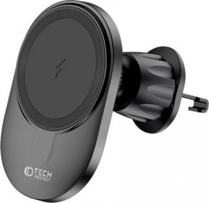 Tech-Protect TECH-PROTECT MM15W-V1 MAGNETIC MAGSAFE DASHBOARD & VENT CAR MOUNT WIRELESS CHARGER 15W BLACK 5