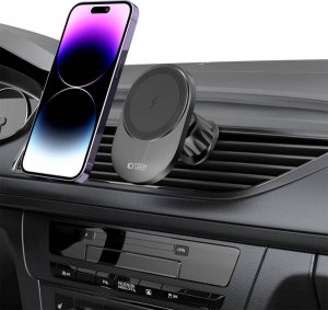 Tech-Protect TECH-PROTECT MM15W-V1 MAGNETIC MAGSAFE DASHBOARD & VENT CAR MOUNT WIRELESS CHARGER 15W BLACK 9