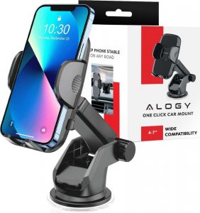 Alogy Uchwyt samochodowy 2w1 Alogy do telefonu 6.5" grawitacyjny na szybę, deskę rozdzielczą, kratkę Easy One Touch + Organizer 12