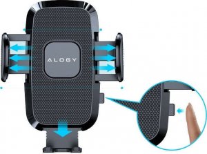 Alogy Uchwyt samochodowy 2w1 Alogy do telefonu 6.5" grawitacyjny na szybę, deskę rozdzielczą, kratkę Easy One Touch + Organizer 19