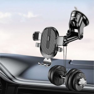 Alogy Uchwyt samochodowy 2w1 Alogy do telefonu 6.5" grawitacyjny na szybę, deskę rozdzielczą, kratkę Easy One Touch + Organizer 9