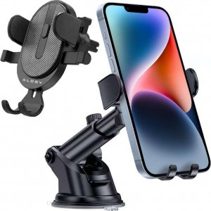 Alogy Uchwyt samochodowy 2w1 Alogy do telefonu 6.5" grawitacyjny na szybę, deskę rozdzielczą, kratkę Easy One Touch + Organizer 10