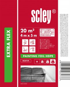 Scley Folia ochronna Extra Flex HDPE (4 x 5 m) 1