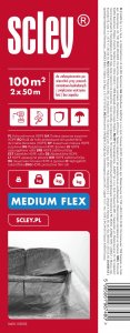 Folia malarska Scley Folia ochronna Medium Flex HDPE 100m (2 x 50m) 1