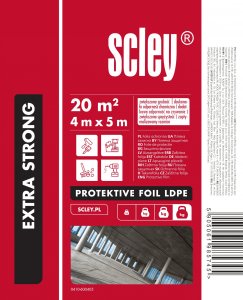 Folia stretch Scley Folia ochronna Scley Extra Strong LDPE (4 x 5 m) 1