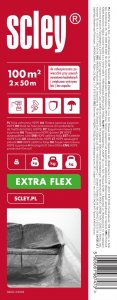 Scley Folia ochronna w rolce Extra Flex HDPE 100m (2 x 50m) 1