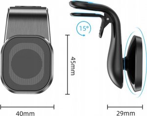 Uchwyt samochodowy magnetyczny do telefonu kratki 2