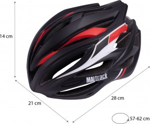 MalTrack Kask Rowerowy Męski Damski Sport Regulowany 57-62 SPEED 1