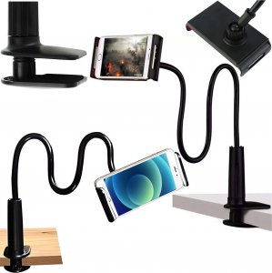 Alogy Alogy Uchwyt giętki na telefon Flexible Arm Phone Holder do biurka blatu elastyczne ramię Czarny 14