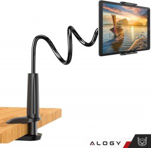 Alogy Alogy Uchwyt giętki na telefon Flexible Arm Phone Holder do biurka blatu elastyczne ramię Czarny 10