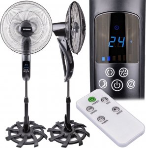 Wentylator Powermat Wentylator podłogowy 135cm 80W LCD Powermat ST-5 + pilot 9