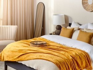 Beliani Koc 200 x 220 cm pomarańczowy BAYBURT 2