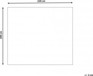Beliani Koc 200 x 220 cm złamana biel BAYBURT 5