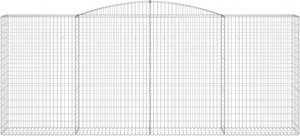 vidaXL vidaXL Kosze gabionowe, 5 szt, 400x50x160/180 cm, galwanizowane żelazo 4