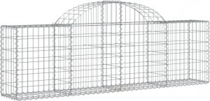 vidaXL vidaXL Kosze gabionowe, 3 szt, 200x30x60/80 cm, galwanizowane żelazo 3