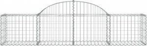 vidaXL vidaXL Kosze gabionowe, 20 szt, 200x50x40/60 cm, galwanizowane żelazo 4