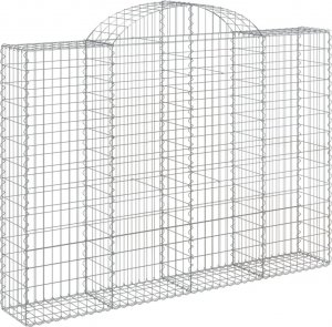 vidaXL Kosze gabionowe, 11 szt, 200x30x140/160cm, galwanizowane żelazo 3