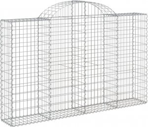vidaXL vidaXL Kosze gabionowe, 13 szt, 200x30x120/140cm, galwanizowane żelazo 3