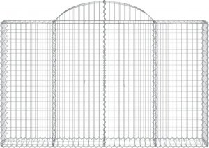 vidaXL vidaXL Kosze gabionowe, 13 szt, 200x30x120/140cm, galwanizowane żelazo 4