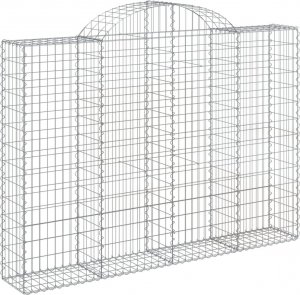 vidaXL vidaXL Kosze gabionowe, 12 szt, 200x30x140/160cm, galwanizowane żelazo 2