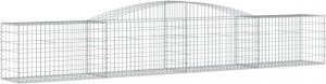 vidaXL Kosze gabionowe, 20 szt, 400x50x60/80 cm, galwanizowane żelazo 3