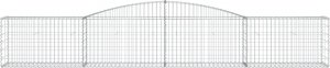vidaXL Kosze gabionowe, 20 szt, 400x50x60/80 cm, galwanizowane żelazo 4
