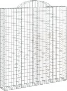 vidaXL vidaXL Kosze gabionowe, 3 szt, 200x30x220/240 cm, galwanizowane żelazo 3