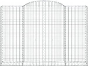 vidaXL vidaXL Kosze gabionowe, 4 szt, 300x50x200/220 cm, galwanizowane żelazo 4