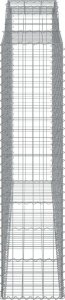 vidaXL vidaXL Kosze gabionowe, 4 szt, 300x50x200/220 cm, galwanizowane żelazo 5