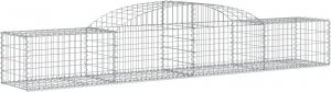 vidaXL vidaXL Kosze gabionowe, 17 szt, 300x50x40/60 cm, galwanizowane żelazo 3