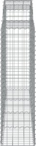vidaXL vidaXL Kosze gabionowe, 18 szt, 200x50x140/160cm, galwanizowane żelazo 5