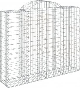 vidaXL vidaXL Kosze gabionowe, 12 szt, 200x50x160/180cm, galwanizowane żelazo 3