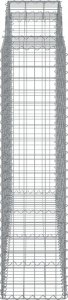 vidaXL Kosze gabionowe, 11 szt, 200x50x160/180cm, galwanizowane żelazo 5